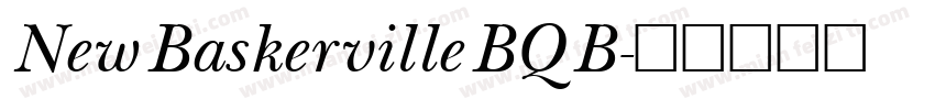 New Baskerville BQ B字体转换